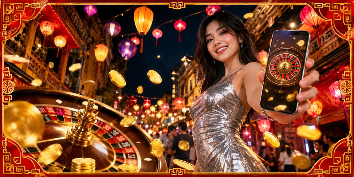 Không khí giải trí cao cấp tại Hà Nội với đèn lồng và bàn roulette sang trọng